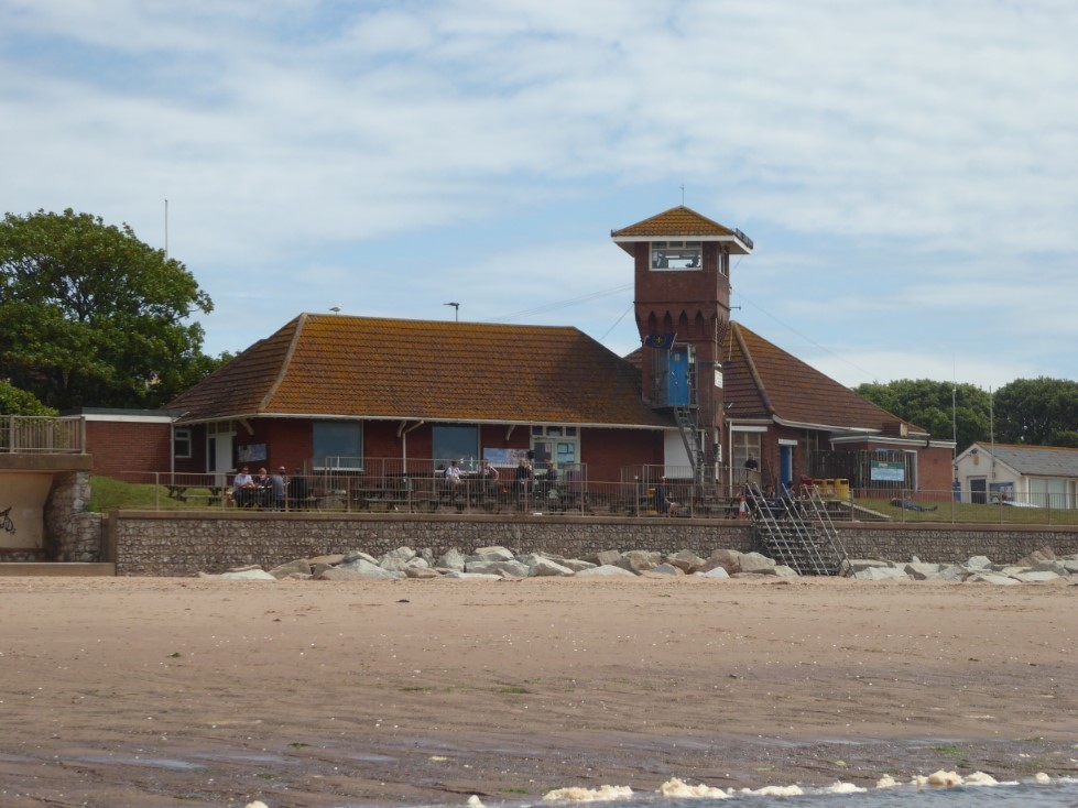 The Exmouth Beach Cafe. Dinghy cruises have been known to stop here.